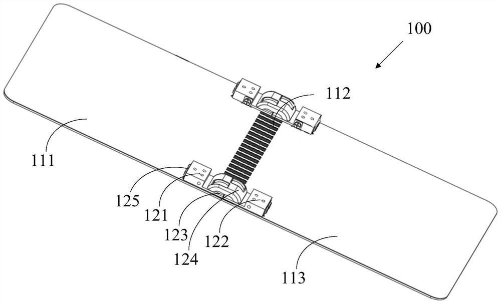 Folding display device and folding structure