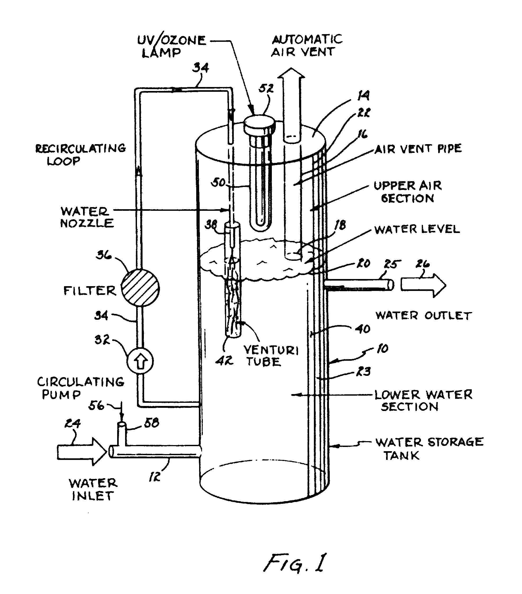 Apparatus and method for removing arsenic and inorganic compositions from water