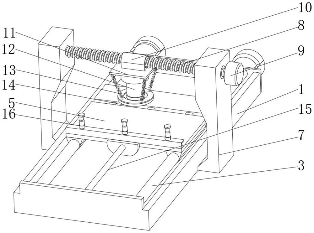 A horizontal machine tool workpiece cutting device