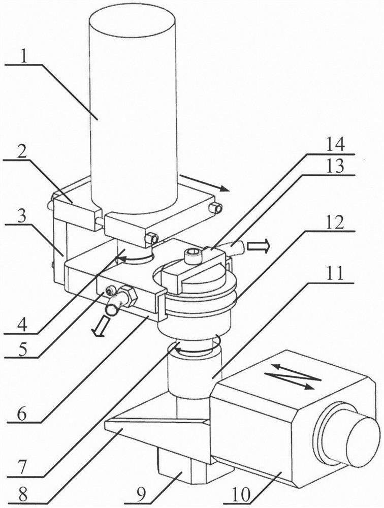 Low-frequency vibration assisted cut-in type electrolytic turning machining method and implementation device