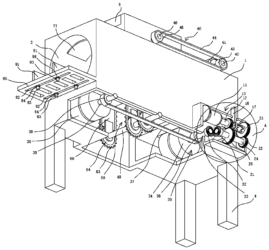 Wood cutting machine with adjustable cutting thickness