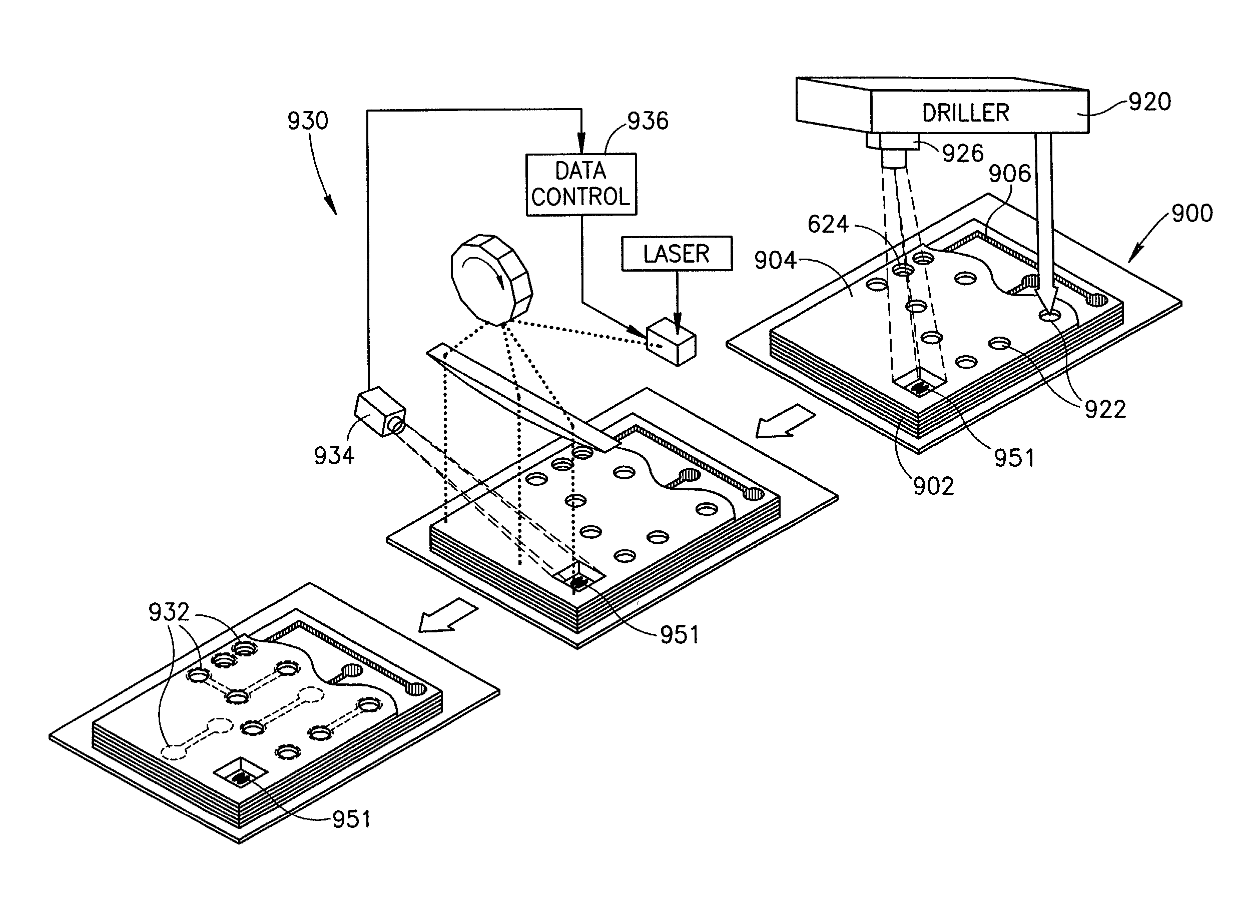 Multi-layer printed circuit board fabrication system and method