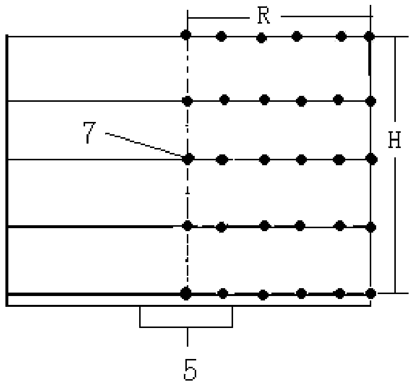 Method and device for simulating detection efficiency of calibration detector by adopting virtual source