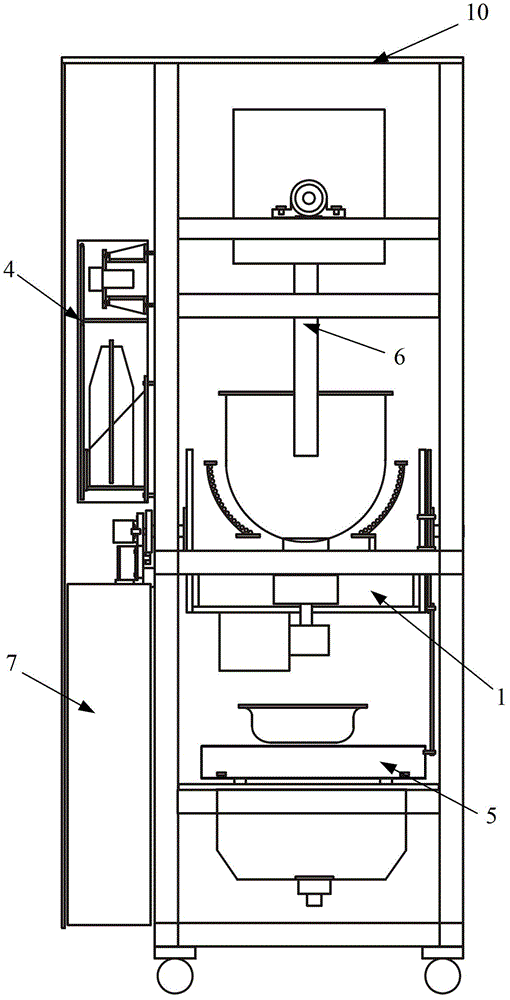 Wok washing device applicable to full-automatic cooker