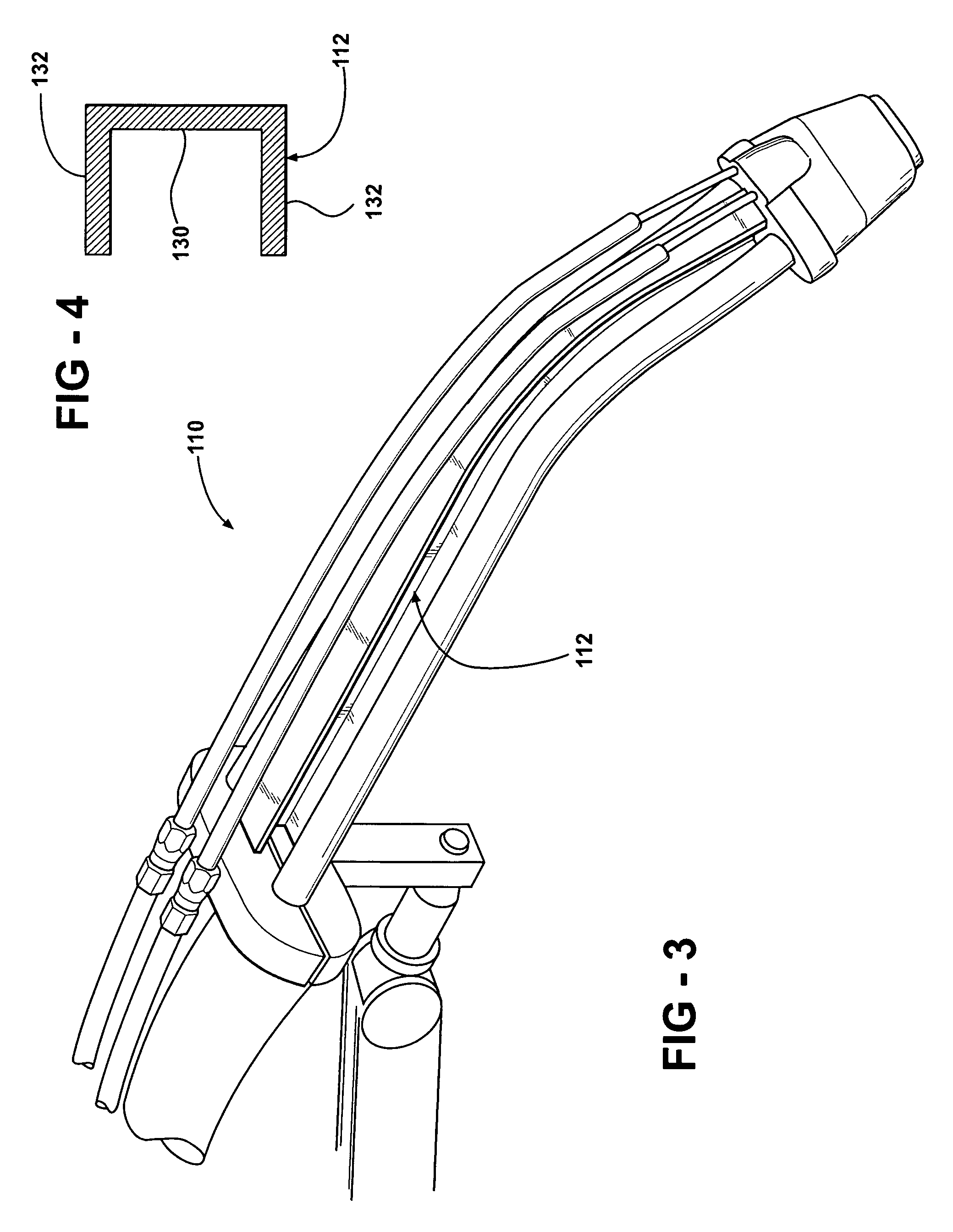 Neck for a robotic welding torch