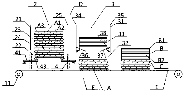 Interlaced Laying System and Application Method of Honeycomb Porous Structure Cotton