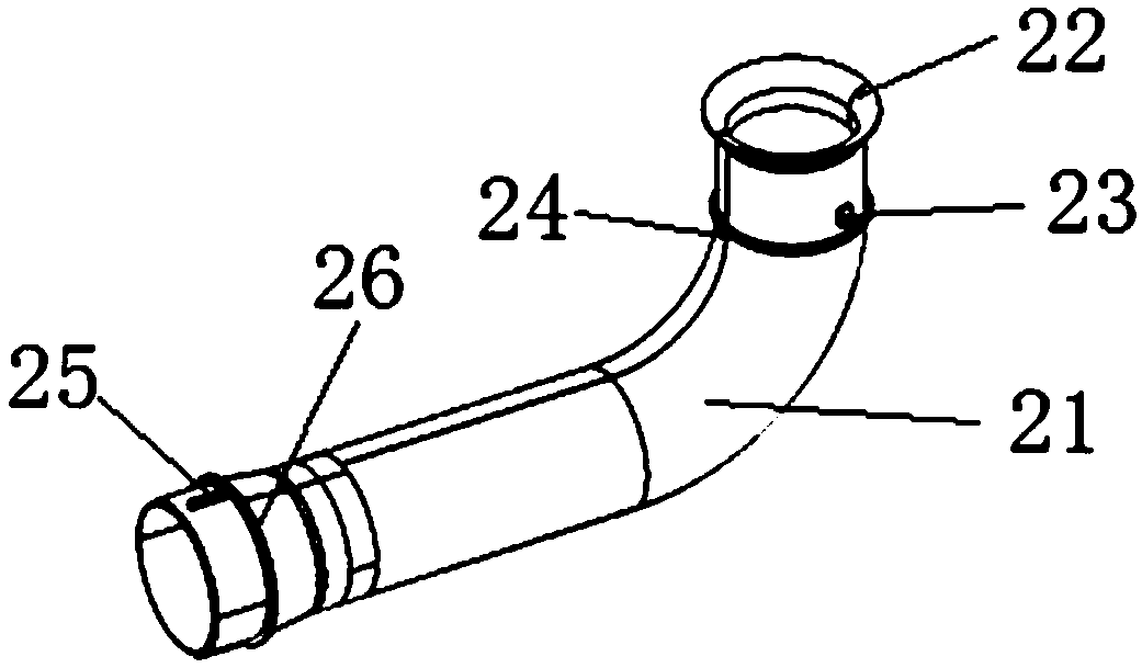 A supercharged engine intake