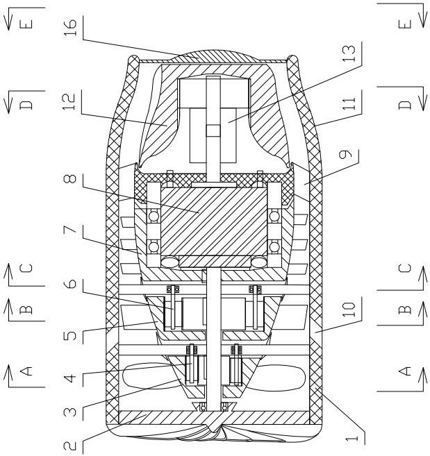 Multi-stage air-compression high-speed air circulation fan