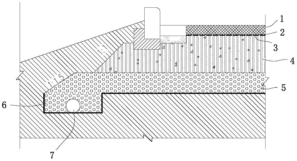 Complete permeable compound type road surface structure