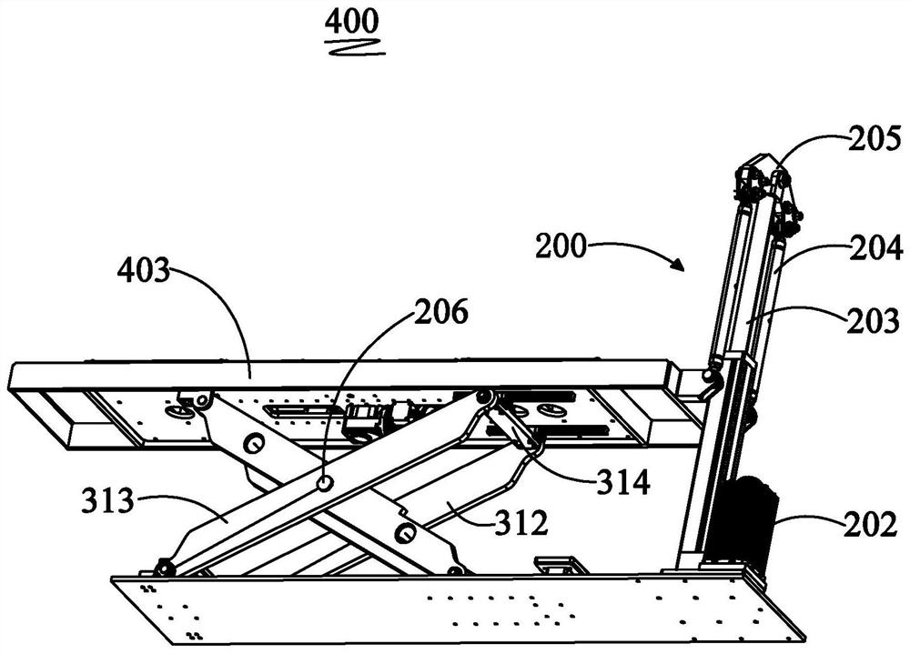 Lifting mechanism and vehicle position adjusting device