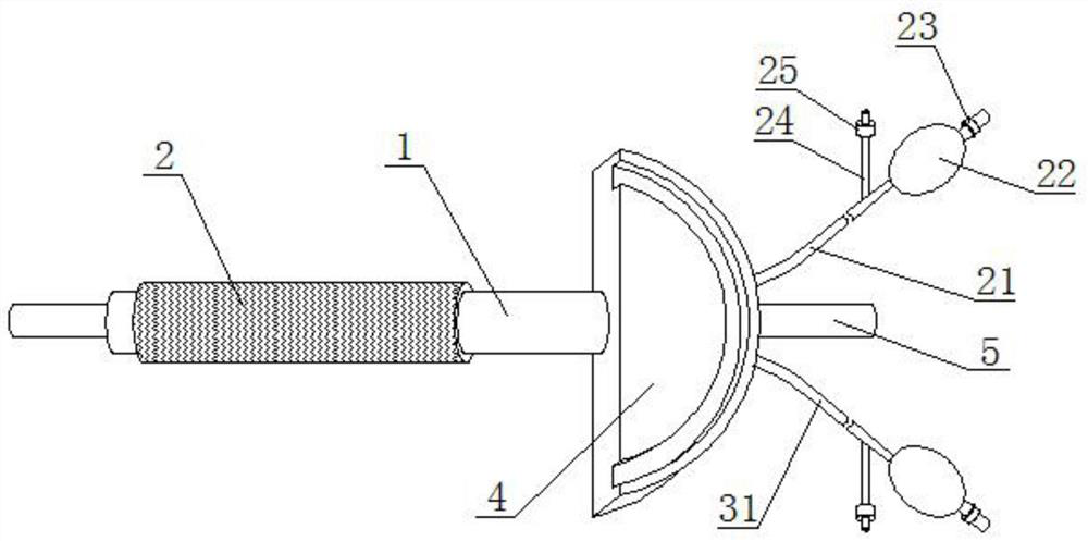 Novel gastroscope tube fixing device for gastroenterology department