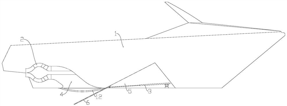 High-performance ship suction inlet instant reversing device provided with water-jet propeller