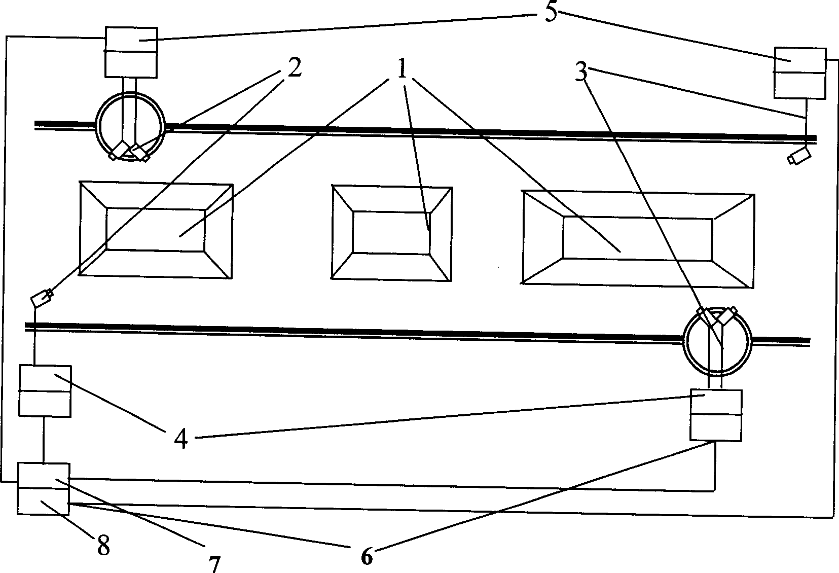 Computer automatic measuring visual system for stock ground measuring