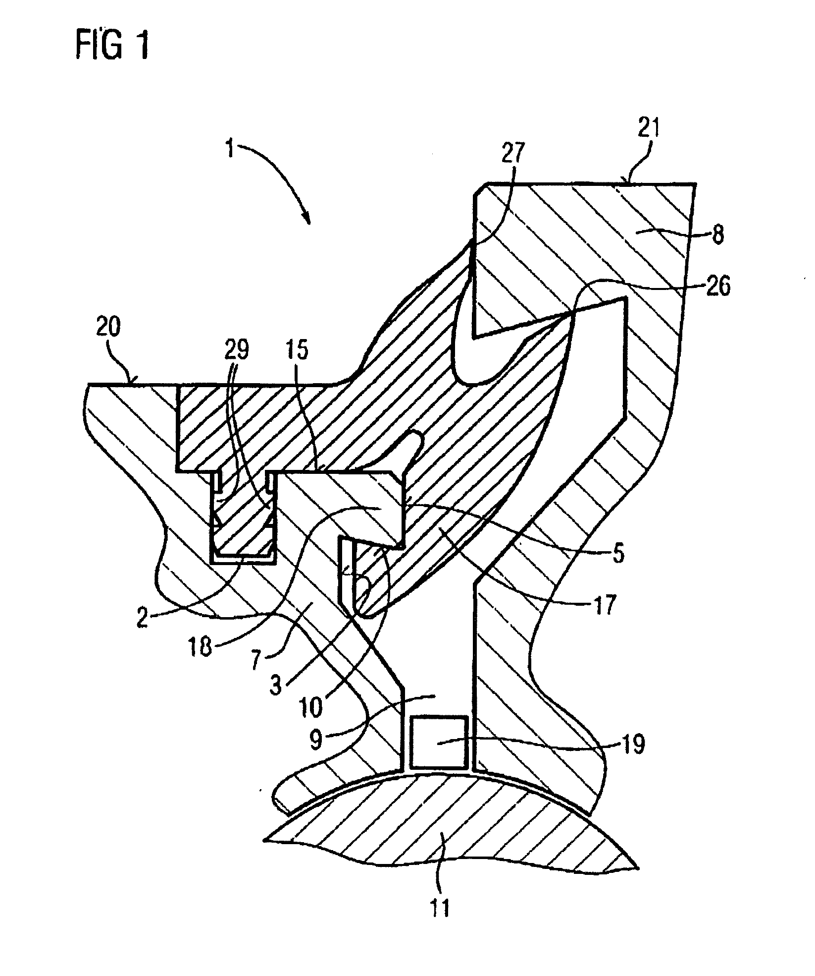 Peripheral sealing arrangement