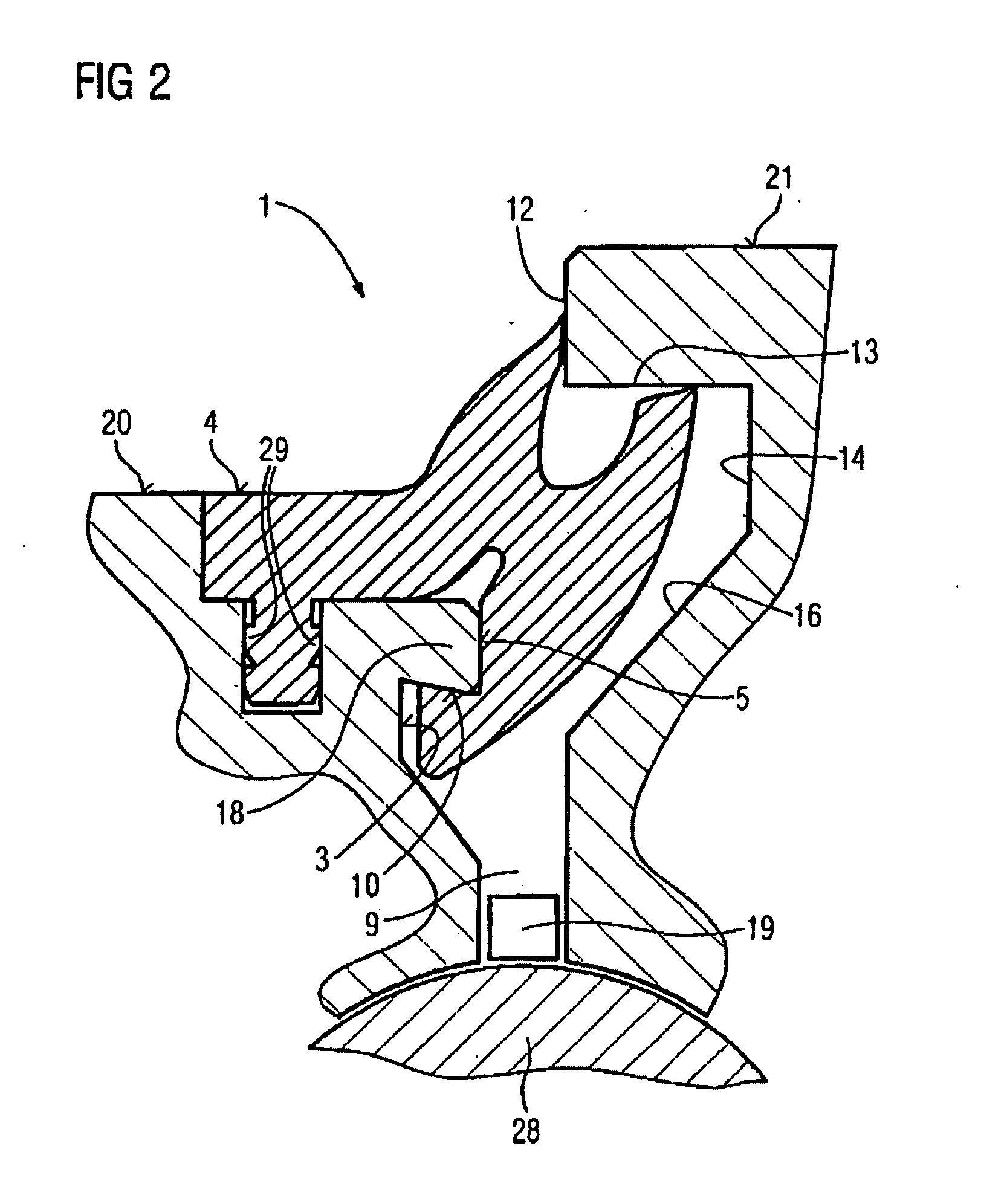 Peripheral sealing arrangement