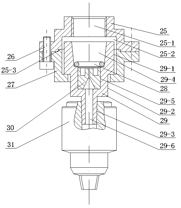 Electrode rotating and clamping device for electrosparking of insulating ceramic coated metal