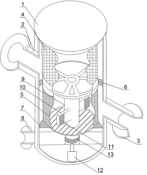 Sewage filter of industrial pipeline