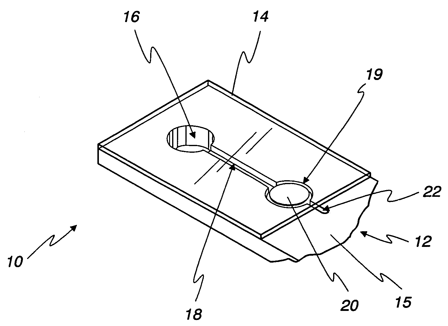 Diagnostic test strip for collecting and detecting an analyte in a fluid sample