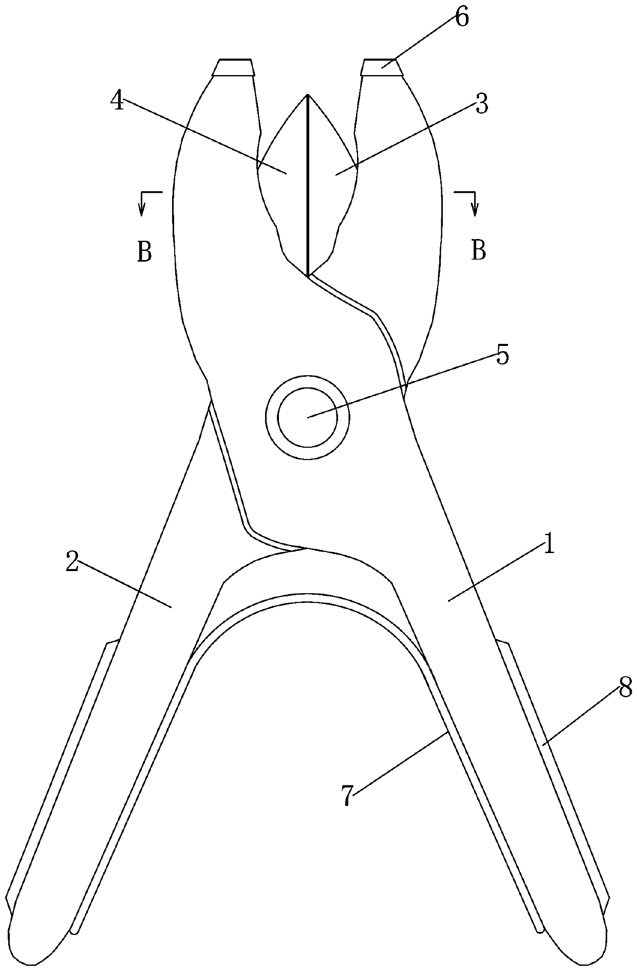 Piglet fang cutting pliers