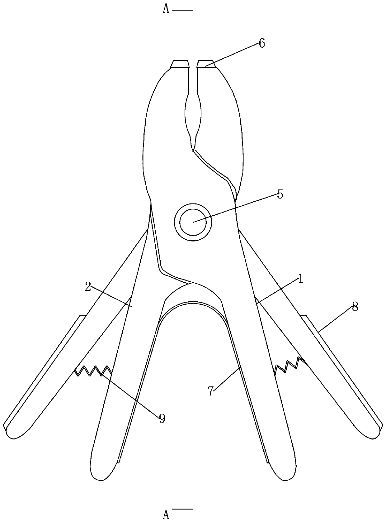 Piglet fang cutting pliers