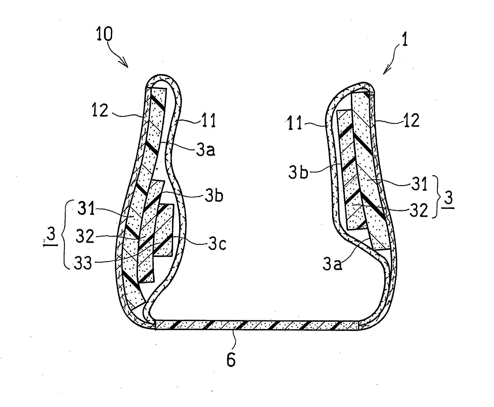 Upper Provided With Sponge Member in Heel Part