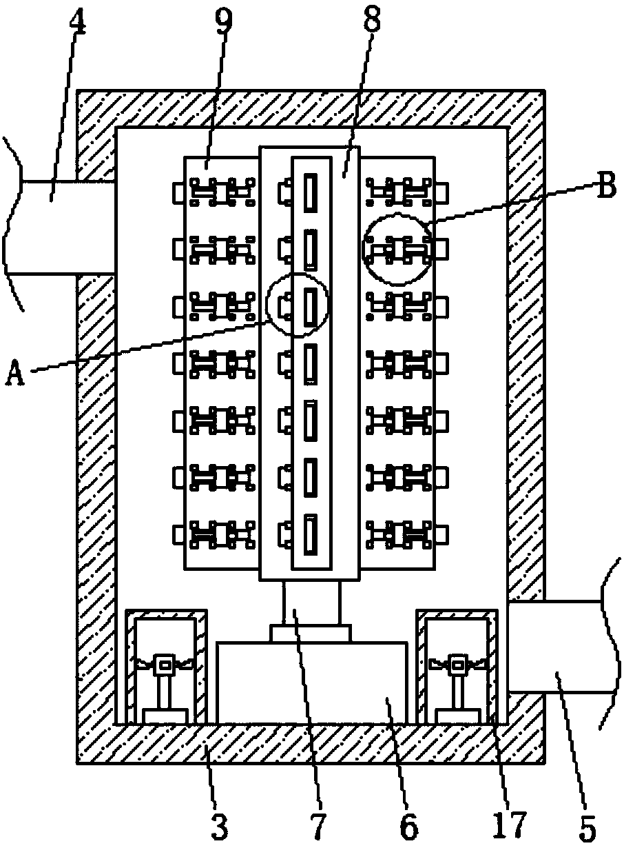 Adjustable paper pulp stirring device