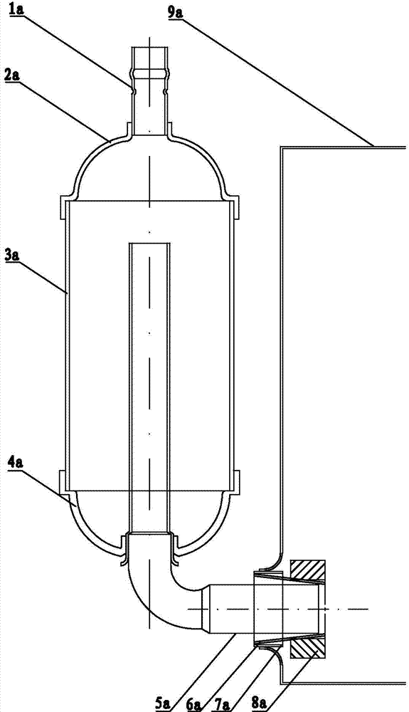 Connection structure of cooling system of refrigerating plant