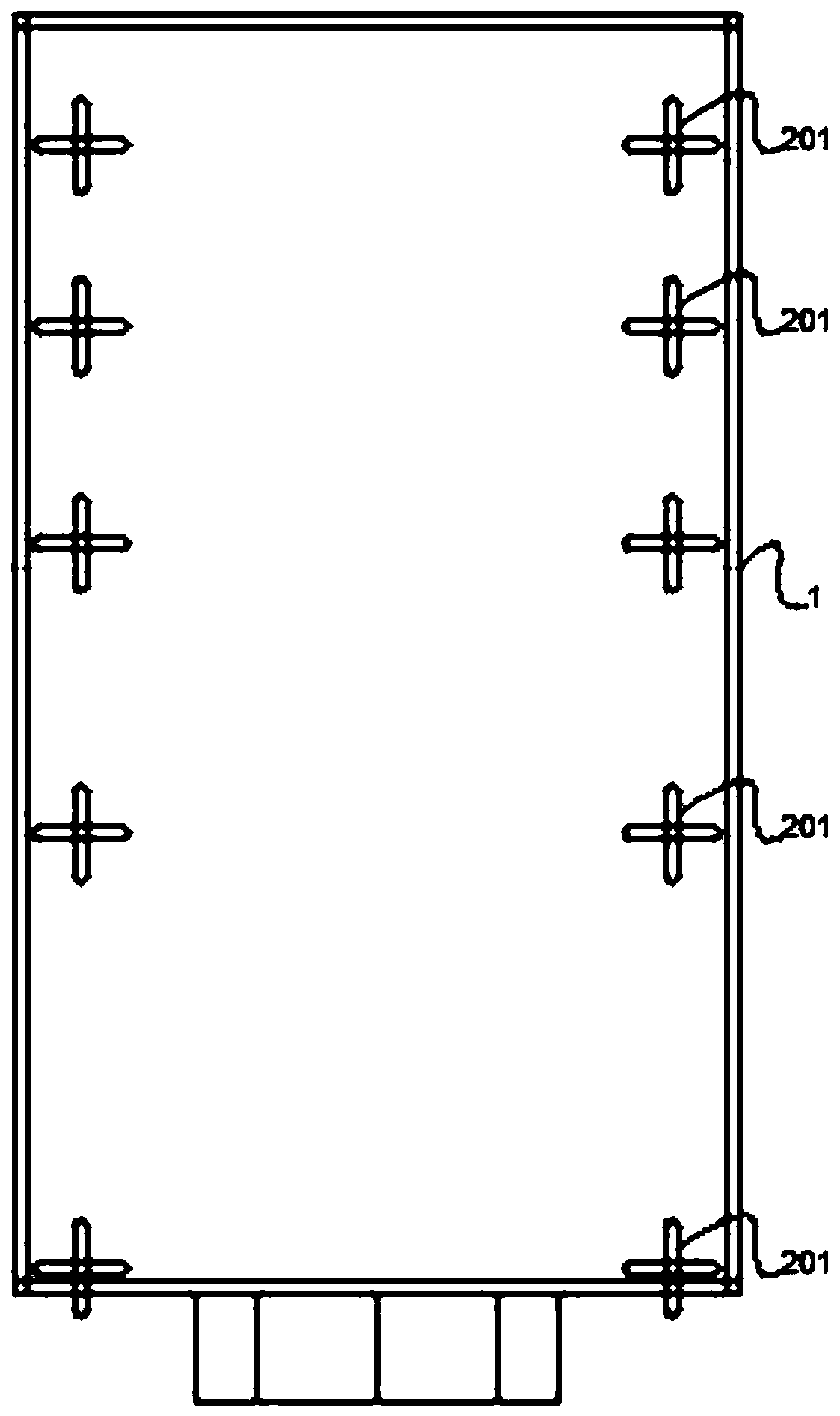 Anti-falling-off mechanical model storage device