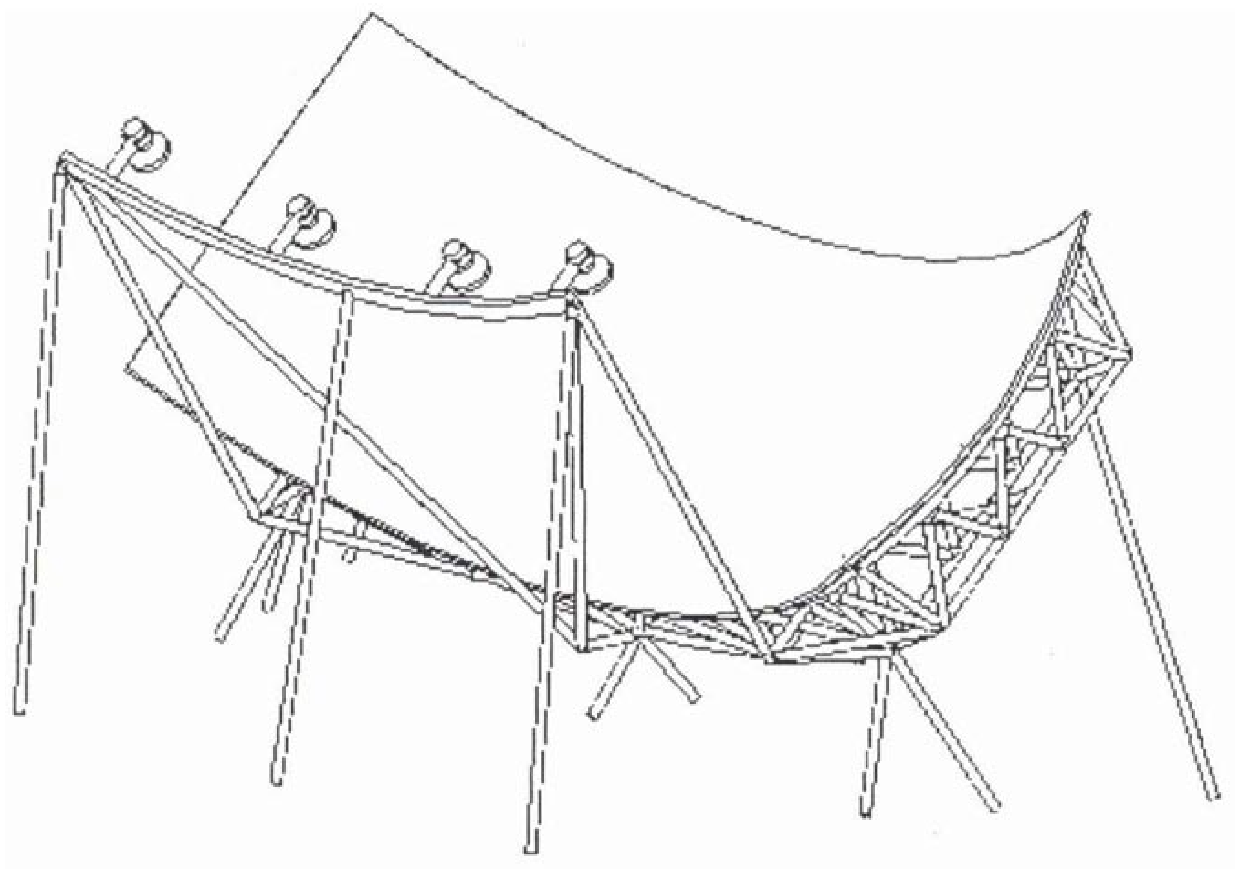 System and method for ground-based radar two-dimensional sparse array detection of space debris