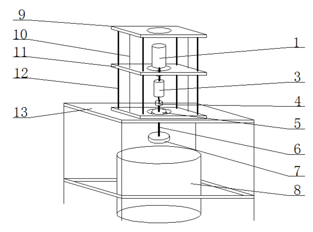 Test device used for testing resistance reduction performance of antifouling coating