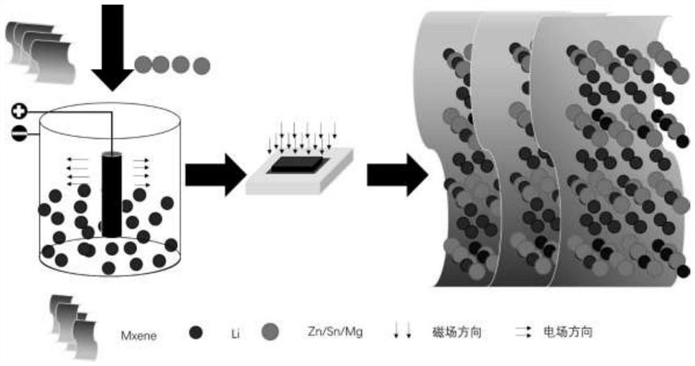 A kind of composite lithium metal negative electrode material and preparation method thereof