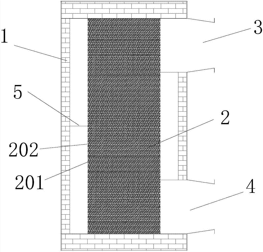 High-temperature constant-temperature blast furnace hot blast stove and preparing method thereof