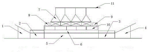 Microwave heat-energy tentering setting machine