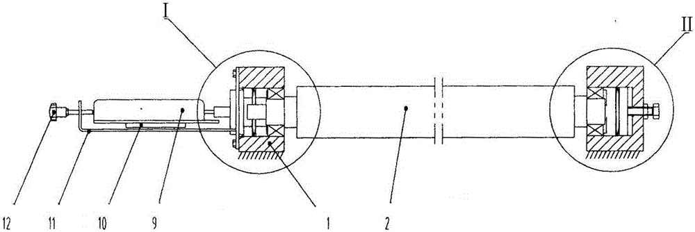 Detection apparatus of pre-tightening force of angular contact bearing and detection method thereof