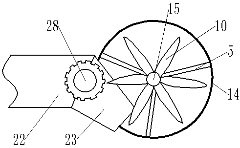 Gear quenching anti-splash oil device