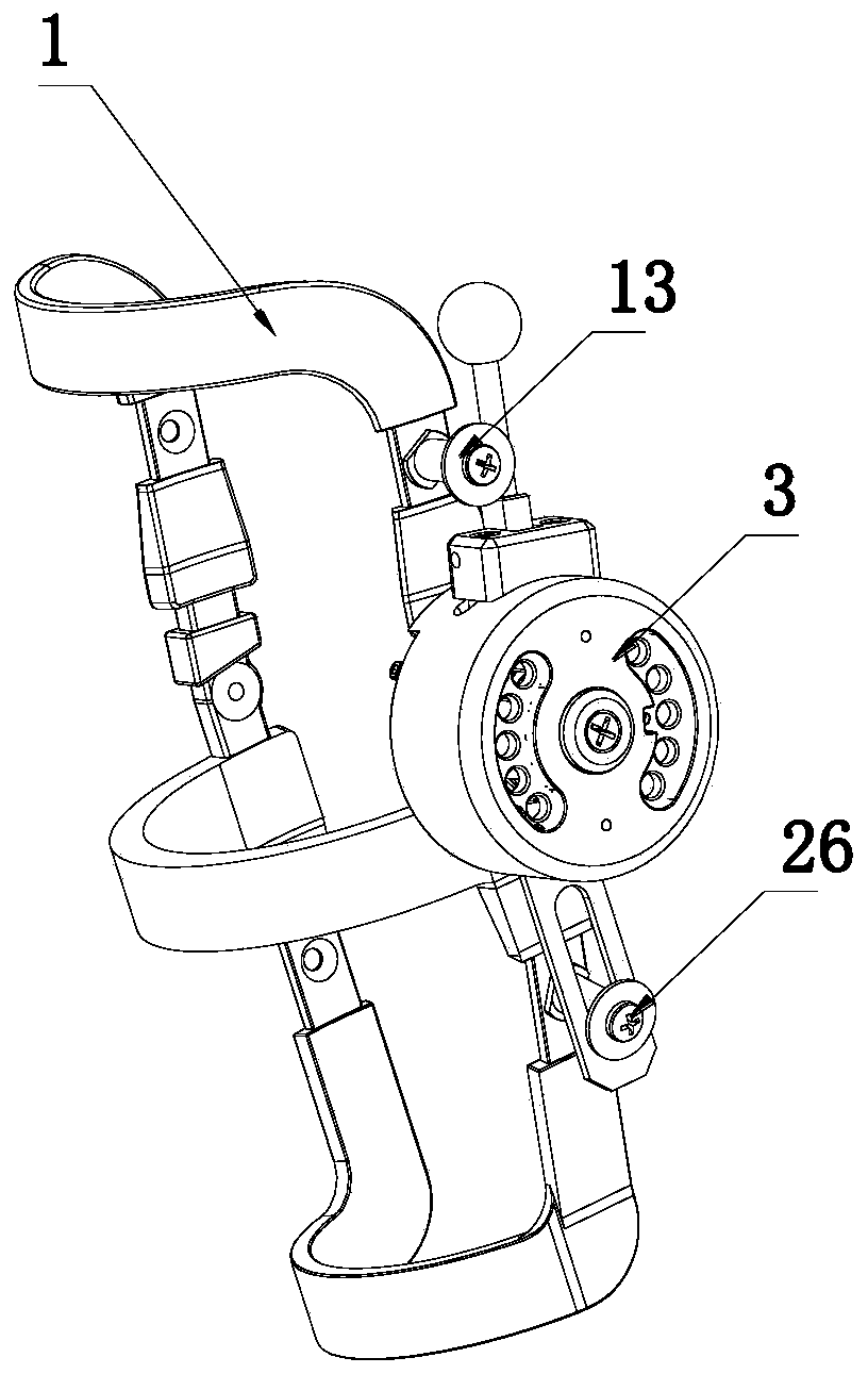 An O-shaped leg correction device