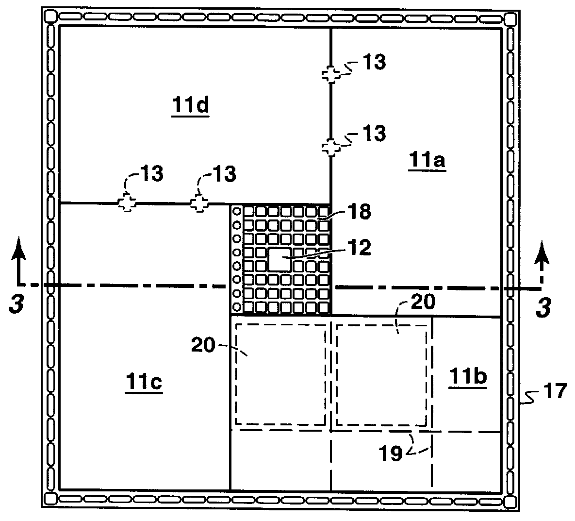 Floating barge-platform and method of assembly