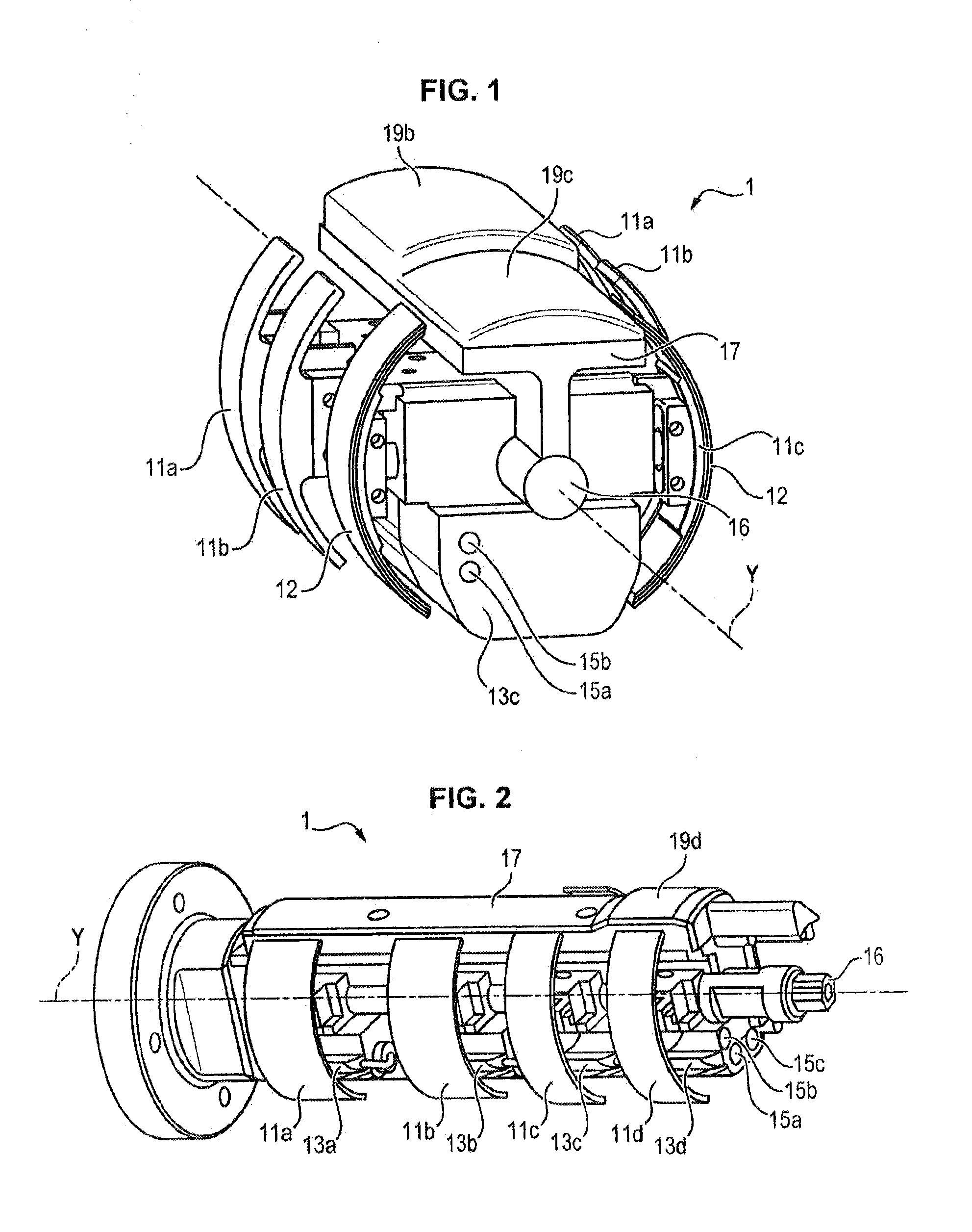 Vibration dampening device for the manufacture of a rotor