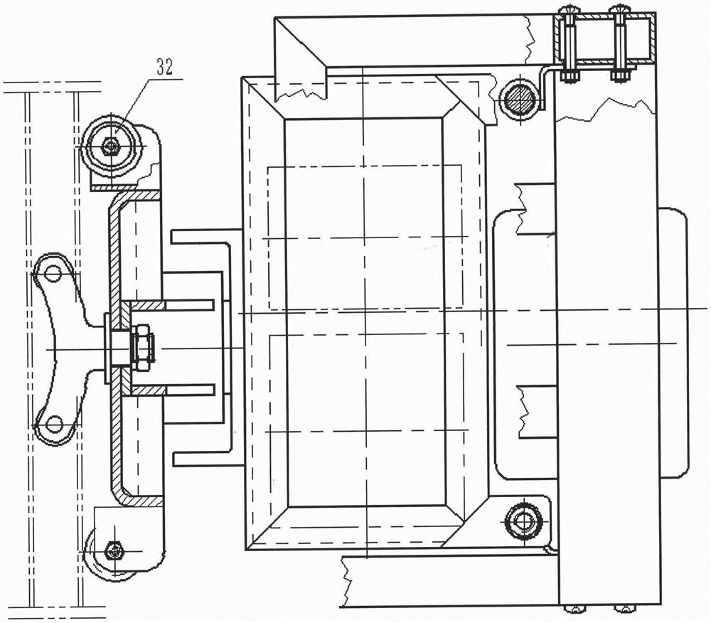 Pull-type corridor elevator frame