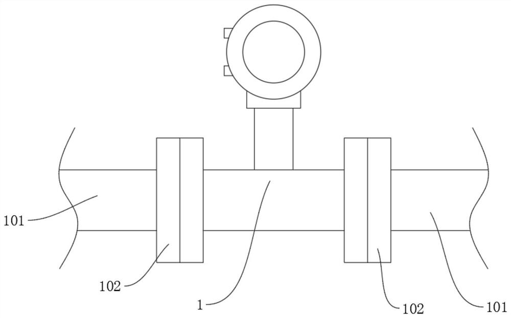 Flowmeter convenient to disassemble, wash and install