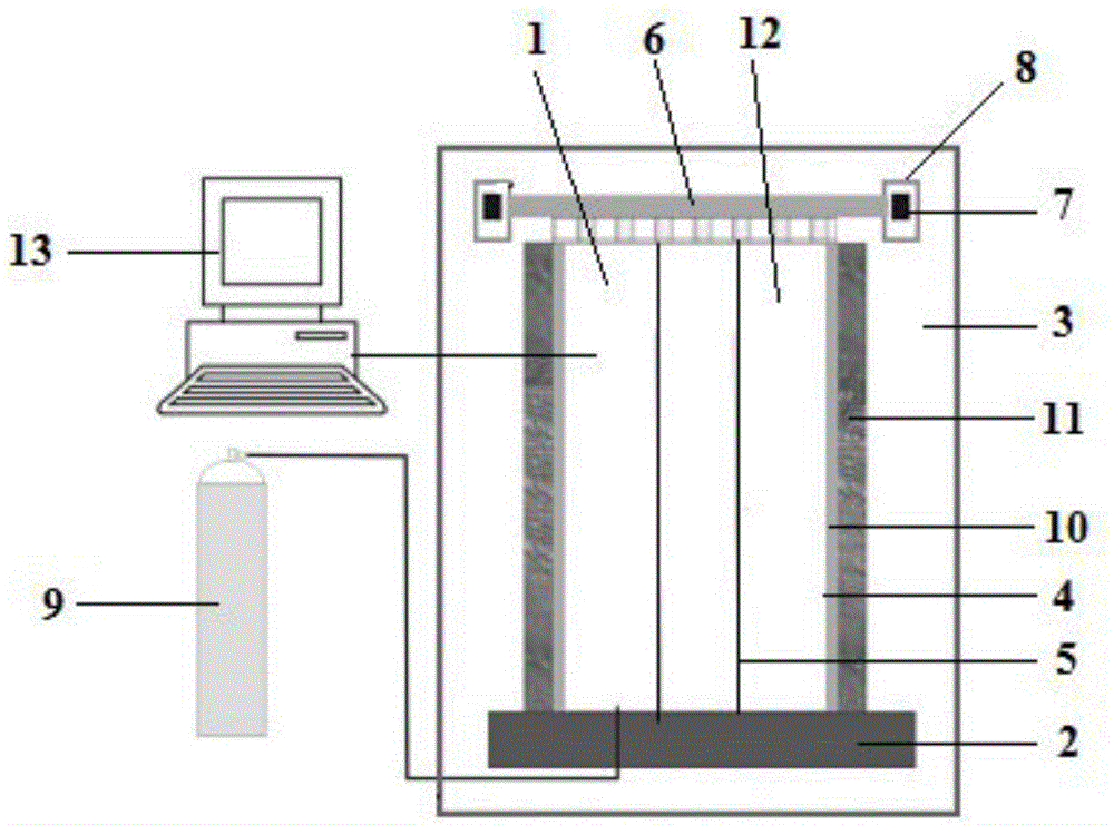 Device and method for measuring seismic wave speed and electromagnetic attenuation of hydrate-containing sedimentary media