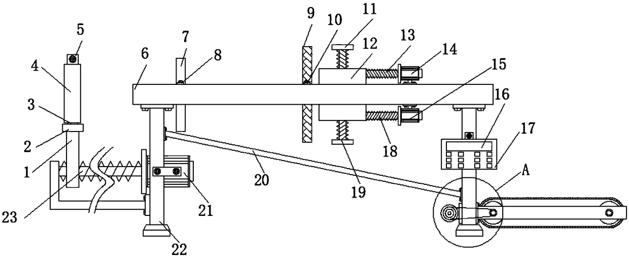 Bamboo slicer convenient for positioning and regulating slicing amount