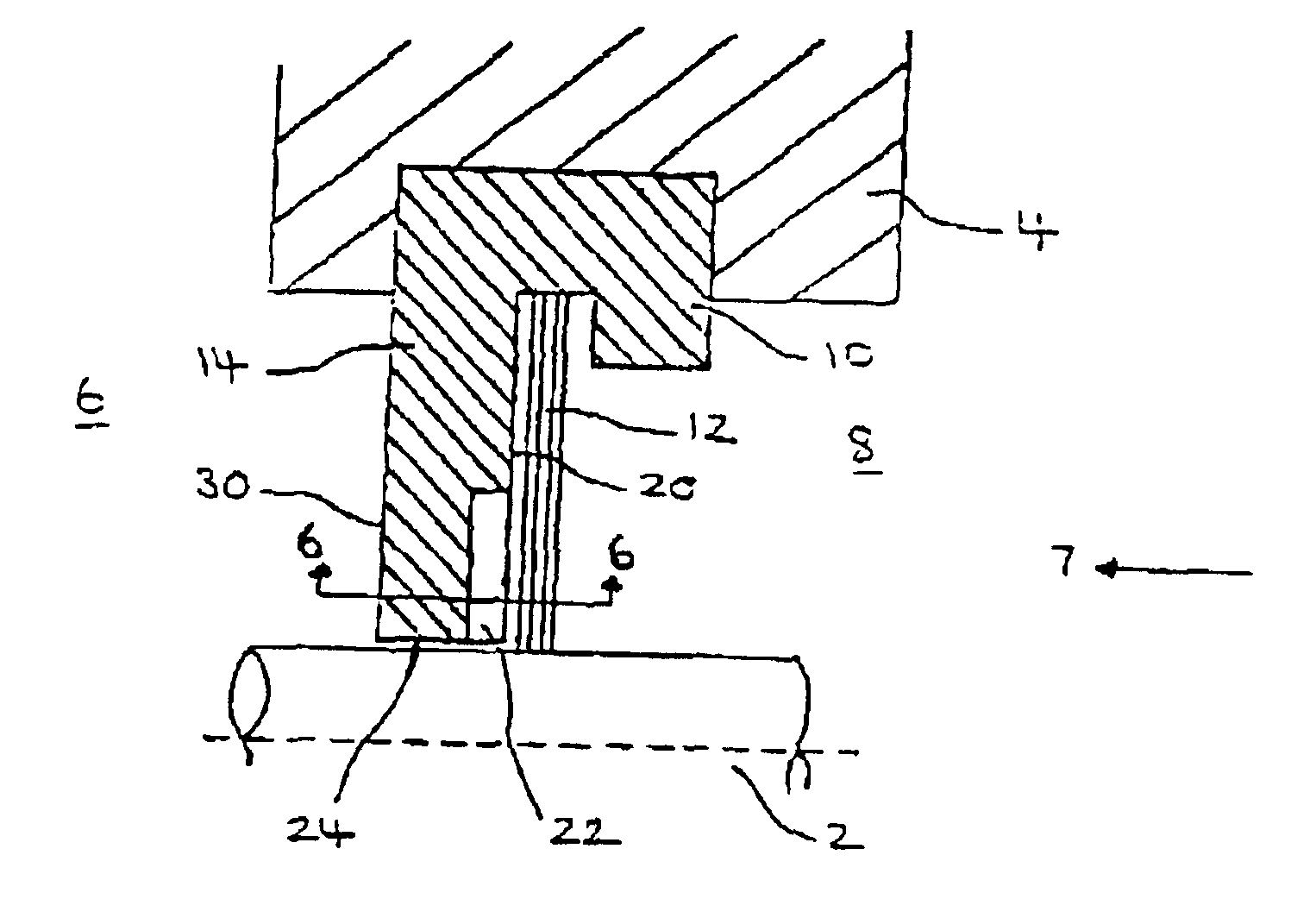 Deformable brush seal support