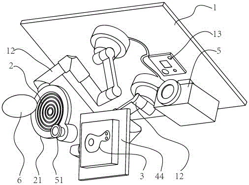 Follow-up head display device and method