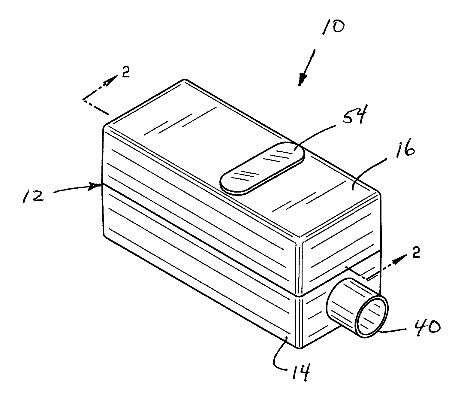 Filter assembly with noise attenuation
