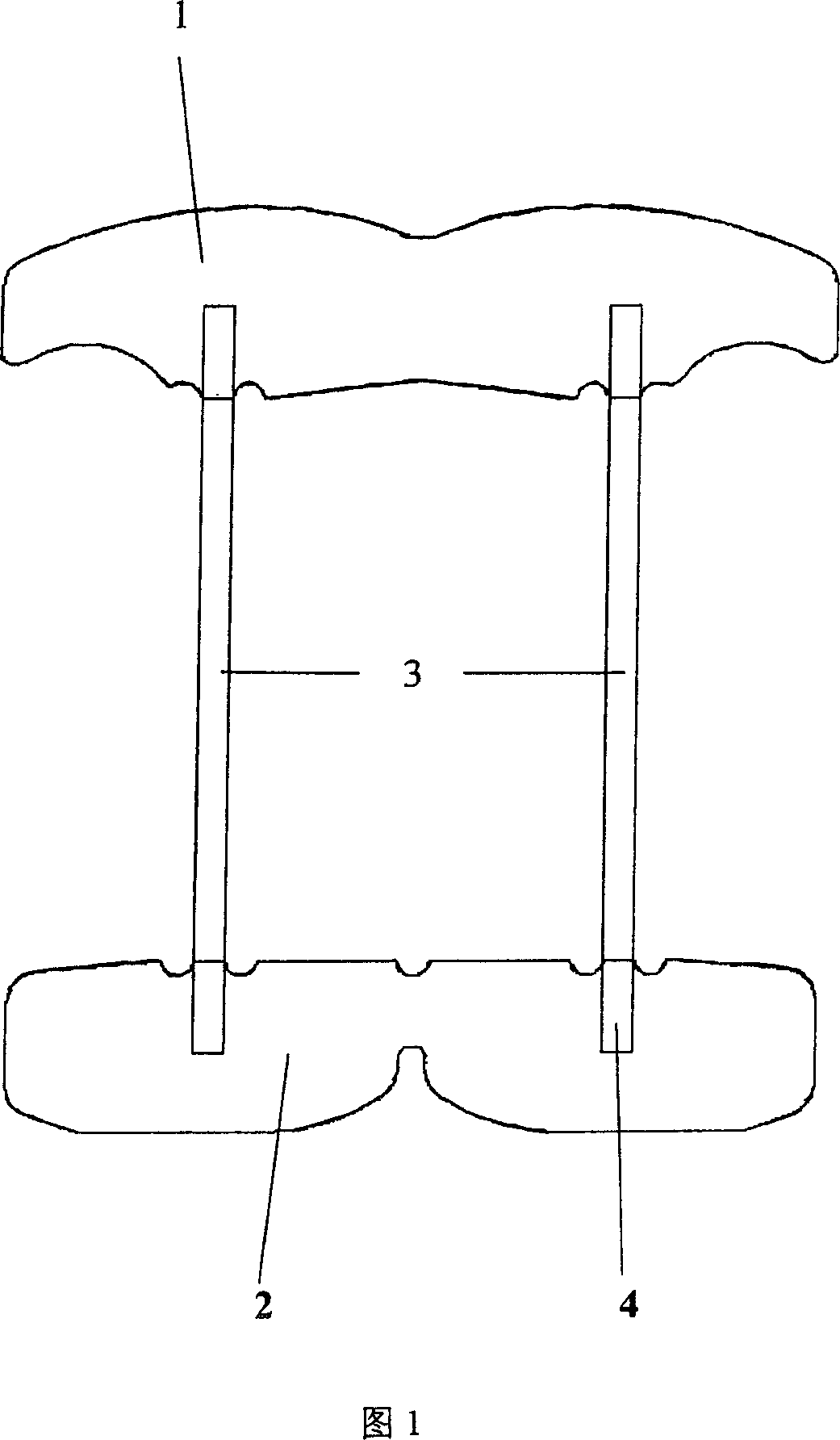 Insulator plate of machine winding coil