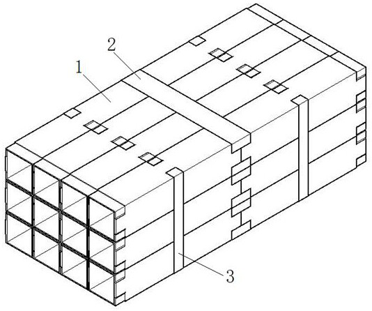 GFRP light prefabricated assembly type cable duct bank and construction method thereof