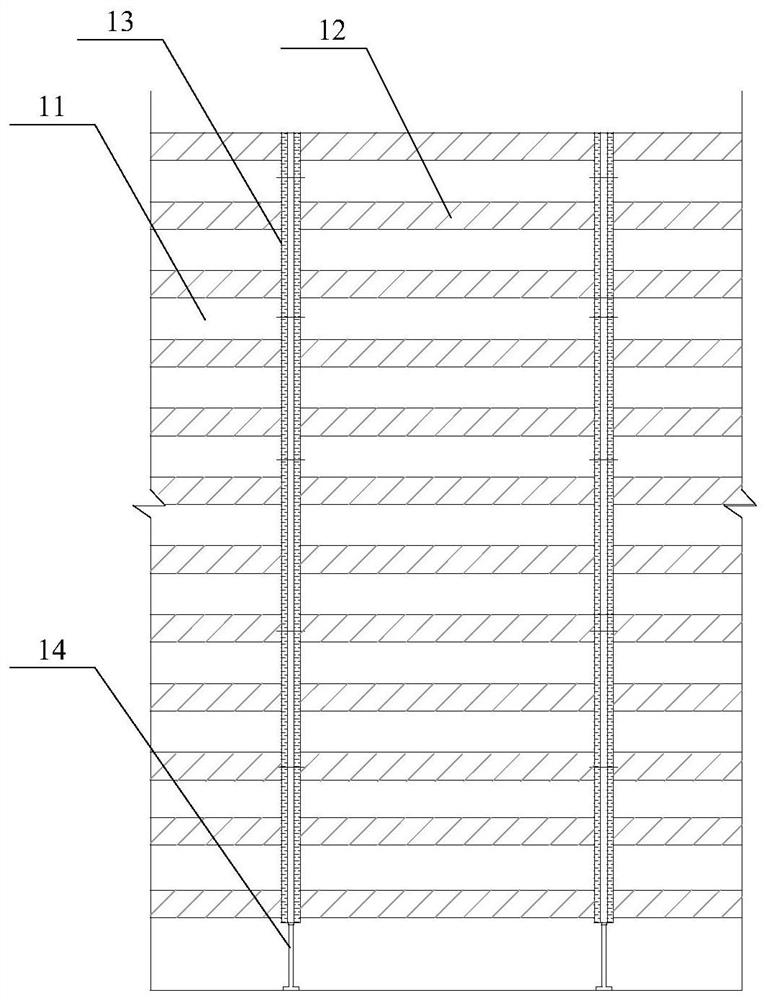 Utility tunnel sliding formwork device and construction method