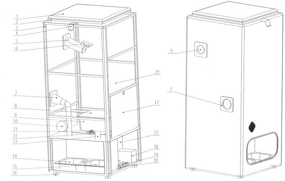 Intelligent environmentally-friendly automatic feeder for urban stray pets and implementation method of intelligent environmentally-friendly automatic feeder