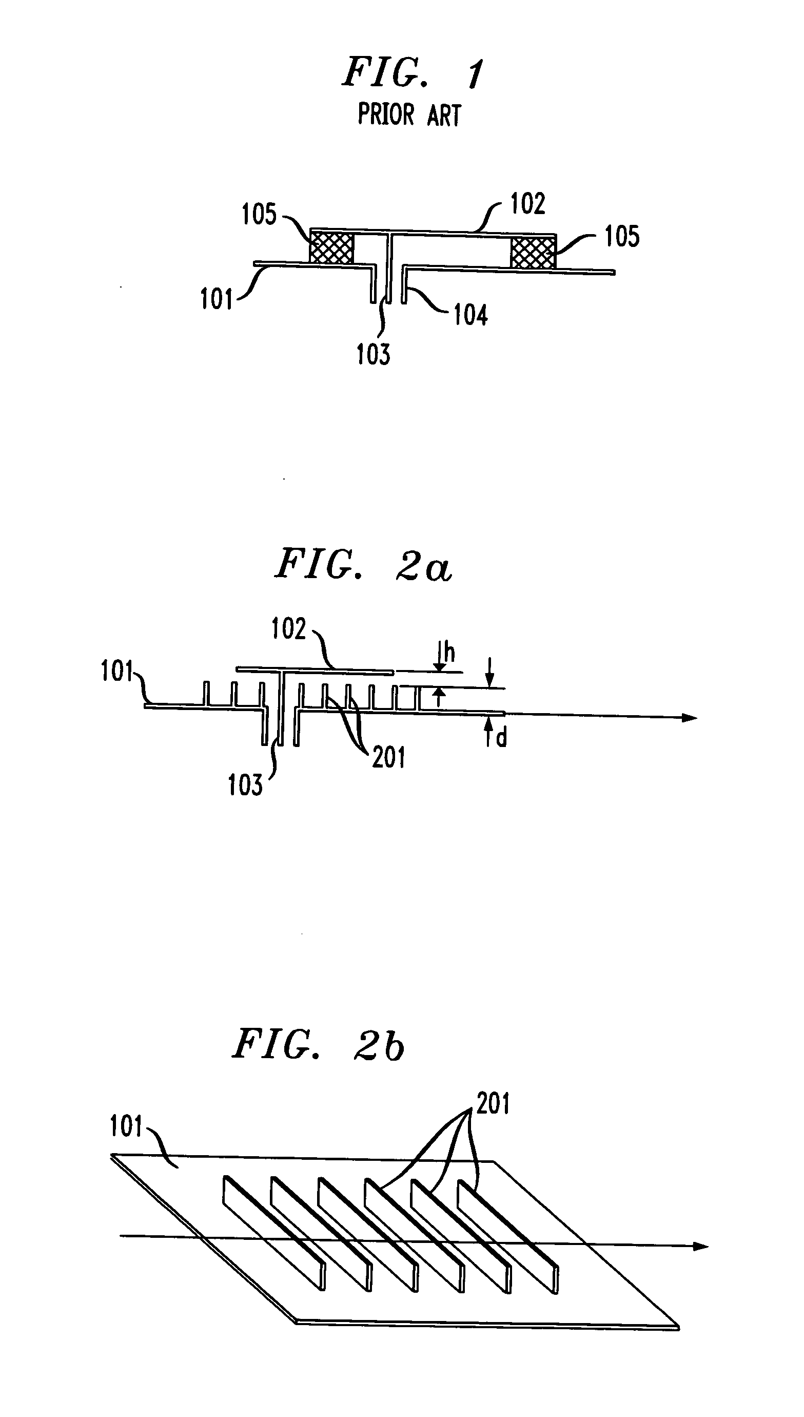 Patch antenna with comb substrate